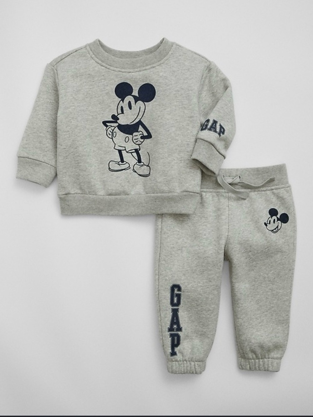 Baby GAP x Disney Mickey Mouse Sweatshirt Jogger Set 3-6M